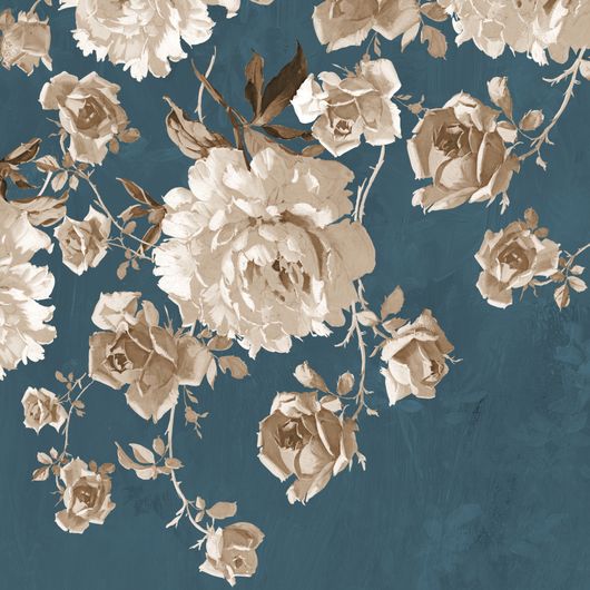 Панно, фреска "Blooming Garden" арт.ETD3 021, из коллекции Etude, фабрики Loymina, с изображением роз, заказать в интернет-магазине, обои для гостиной